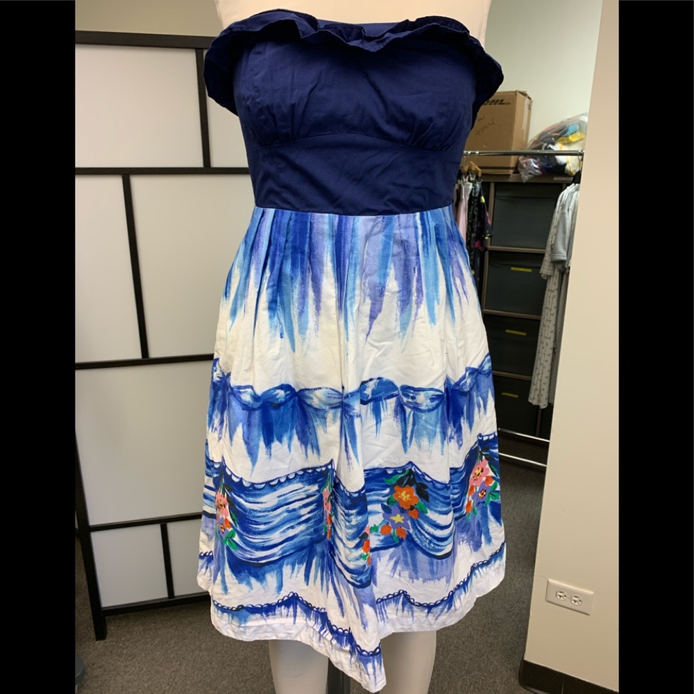 Anthropologie strapless dress